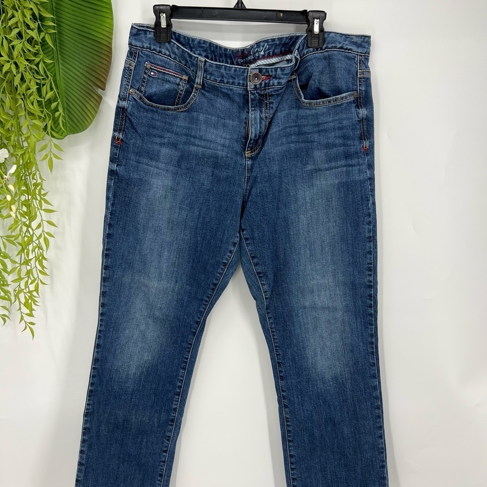 Tommy Hilfiger Blue Straight Leg Jeans Timeless Style